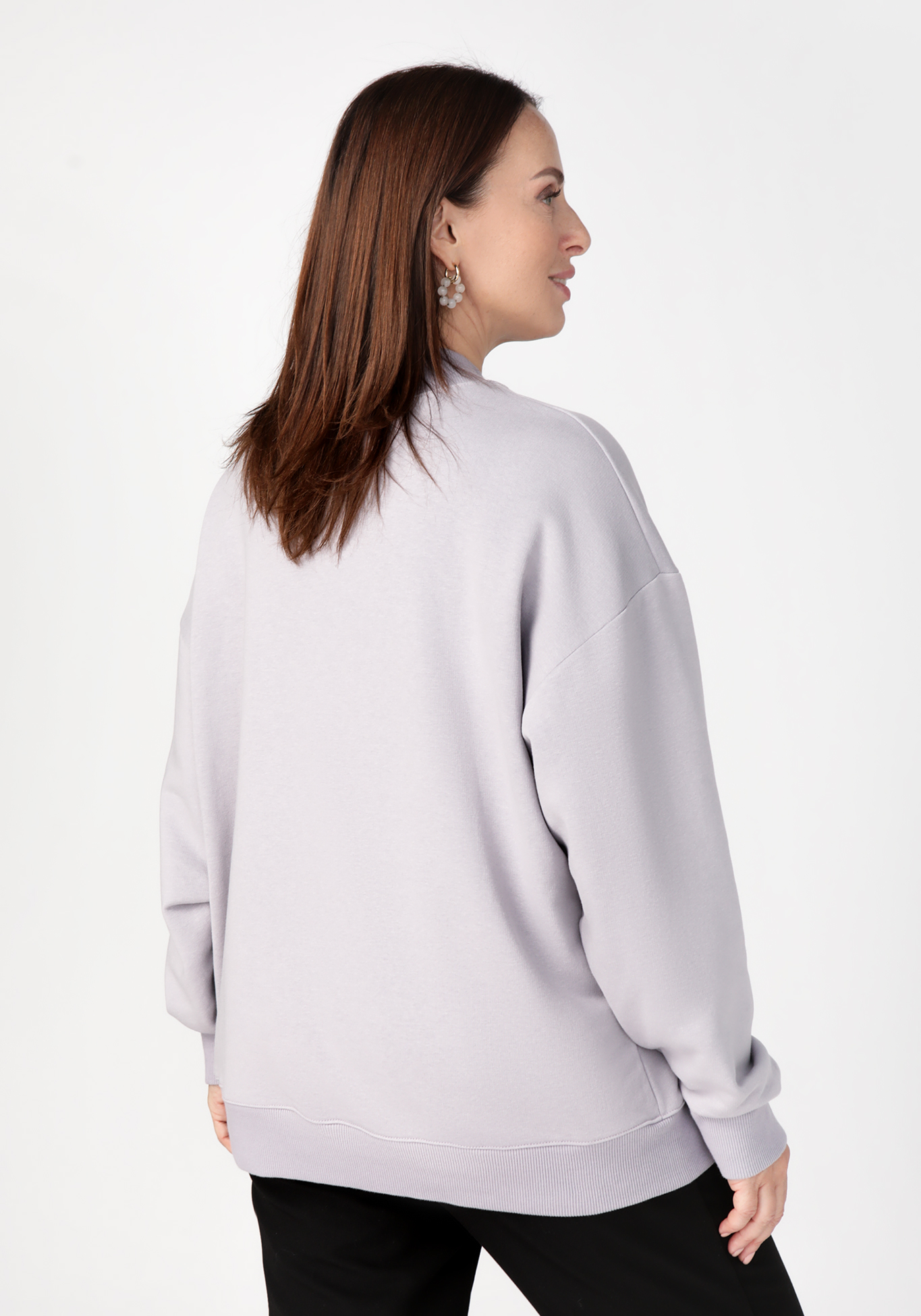 Свитшот с вышивкой Надежда Ангарская, размер 42, цвет сиреневый - фото 3