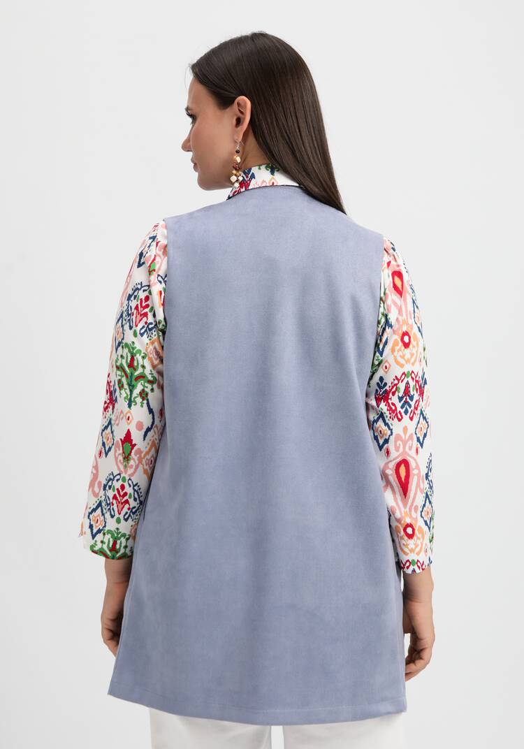 Жилет оверсайз с воротом апаш шир.  750, рис. 12