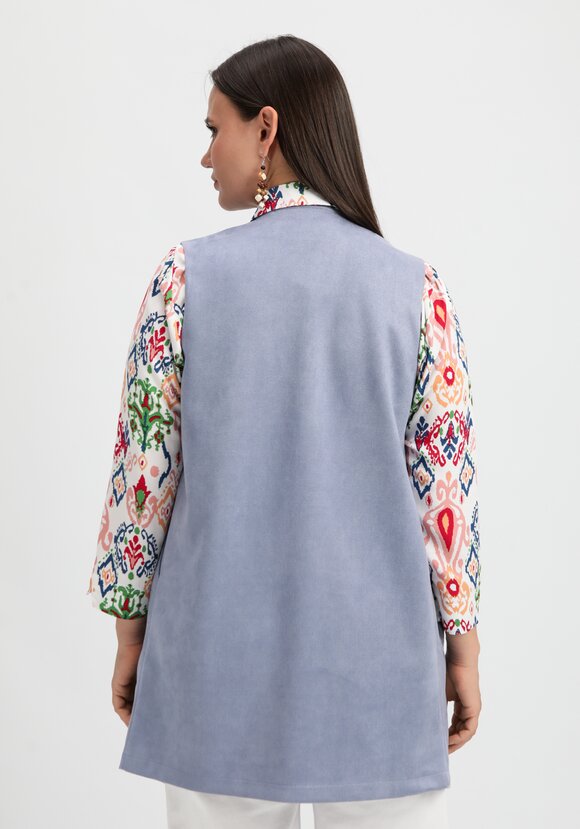 Жилет оверсайз с воротом апаш шир.  580, рис. 12