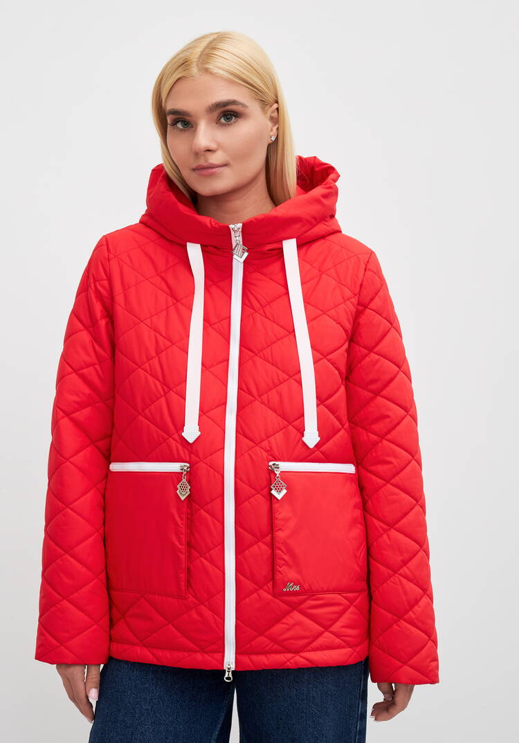 Куртка с контрастной молнией Вероника шир.  750, рис. 4