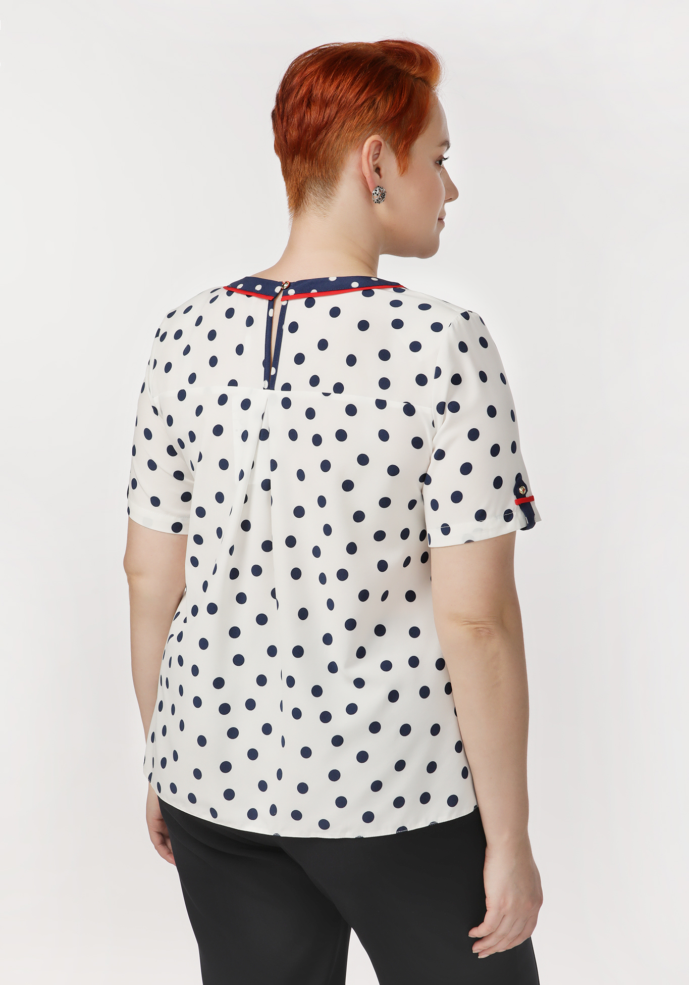 Блуза «Клариса», размер 48, цвет белый - фото 3