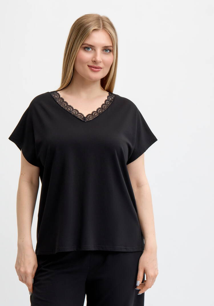 Майка с кружевом шир.  750, рис. 4