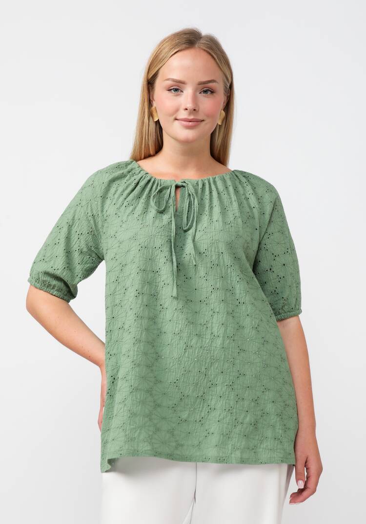 Блуза из шитья свободного кроя шир.  750, рис. 4