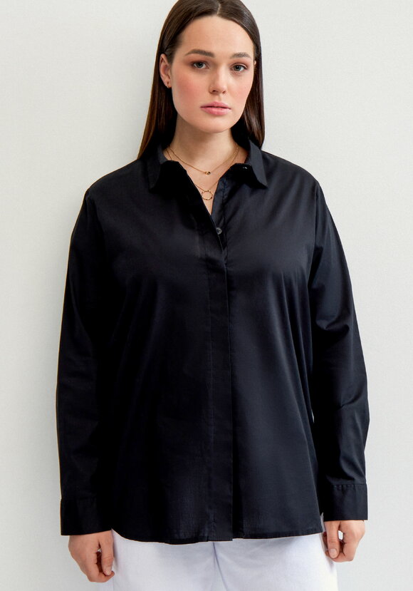 Рубашка прямая на пуговицах шир.  580, рис. 4