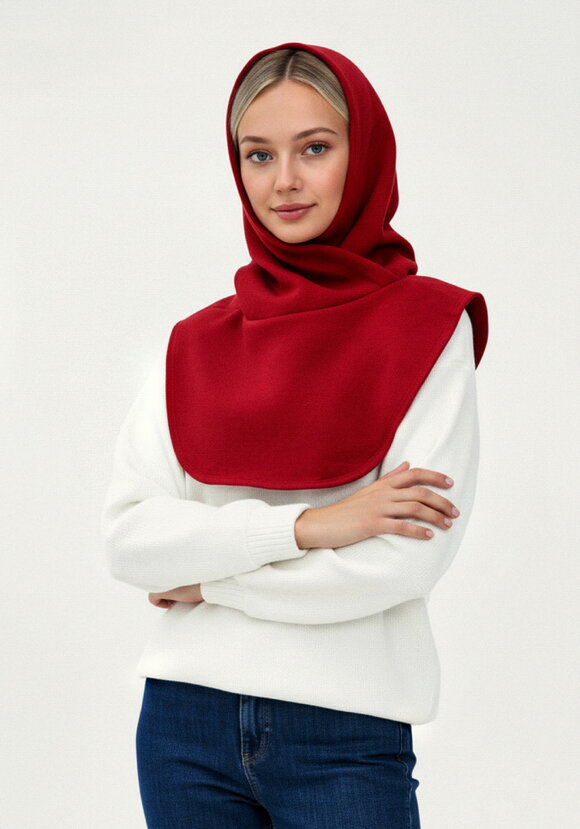 Капор с манишкой из флиса шир.  580, рис. 7