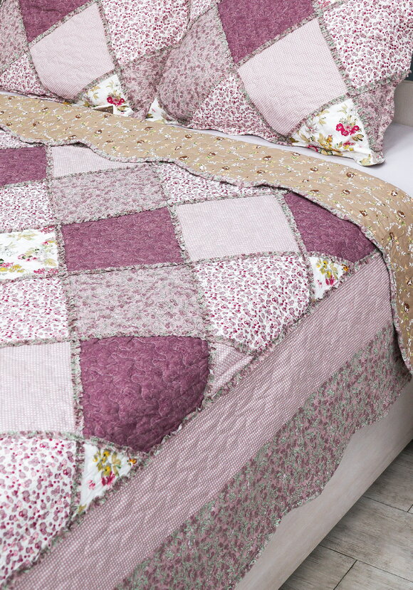 Покрывало с наволочками Печворк шир.  580, рис. 37