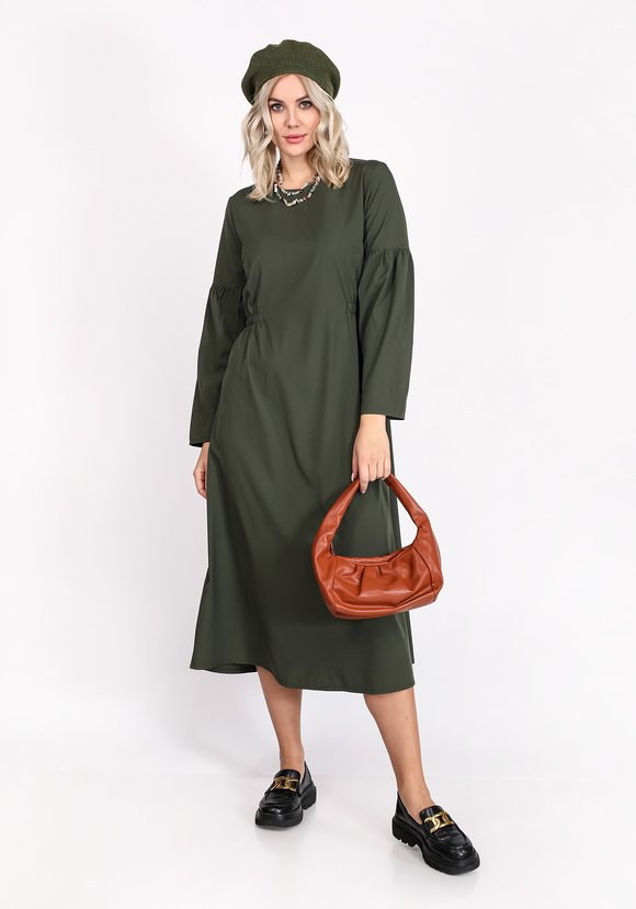 Платье со сборкой на резинке шир.  580, рис. 3