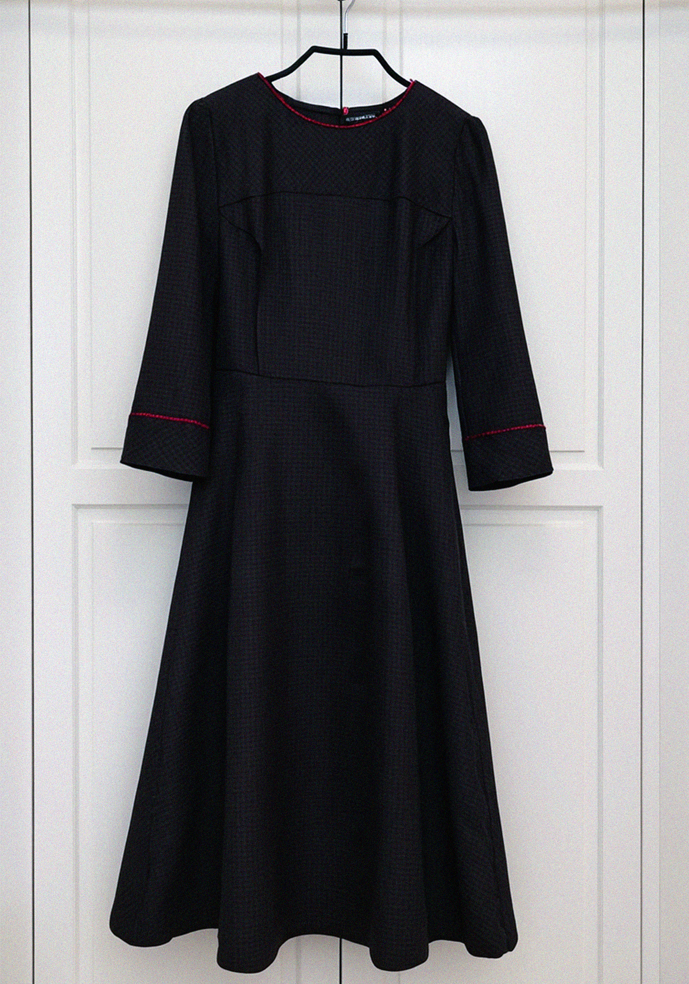 

Платье-миди с кантом Resale, Серый