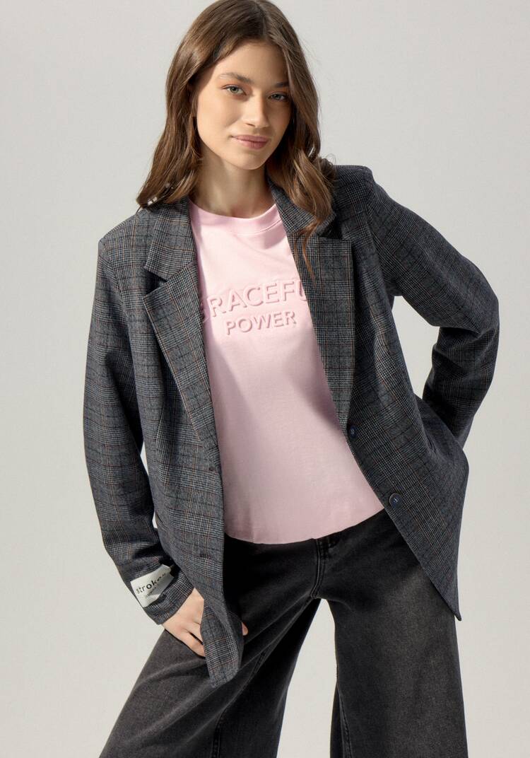 Свитшот с объемным принтом на груди шир.  750, рис. 9