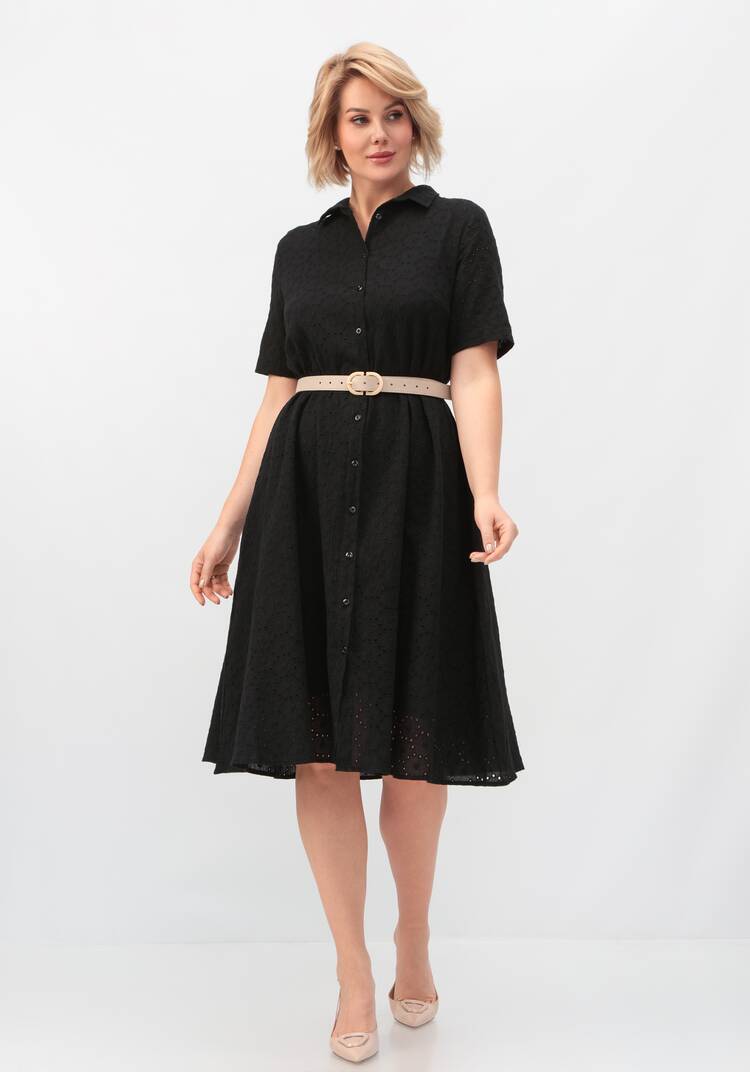 Платье из хлопка с поясом шир.  750, рис. 25