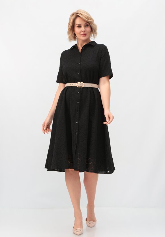 Платье из хлопка с поясом шир.  580, рис. 25