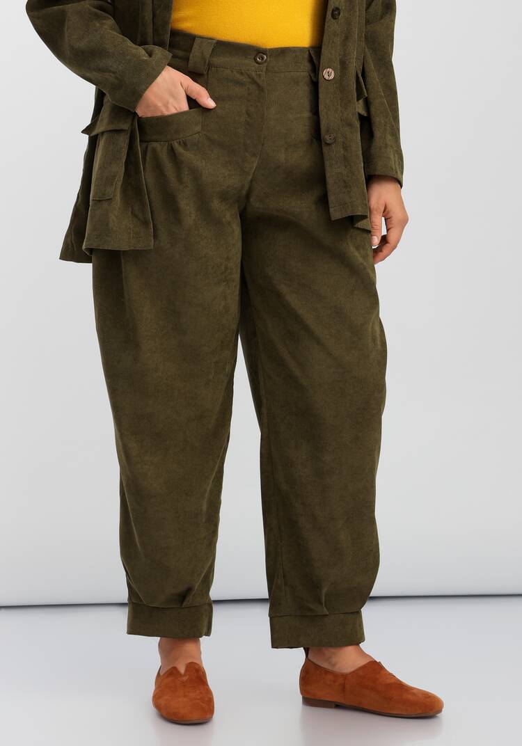 Брюки-бананы с манжетами по низу шир.  750, рис. 9