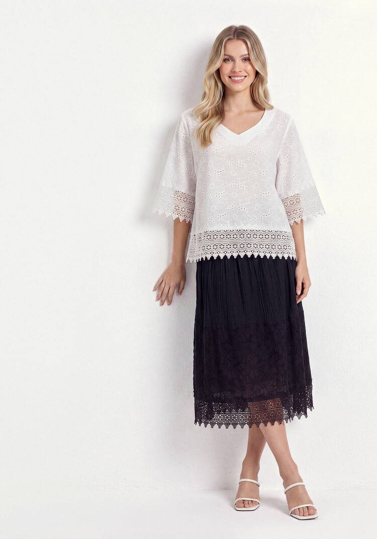 Блуза Кружевные мечты шир.  750, рис. 2