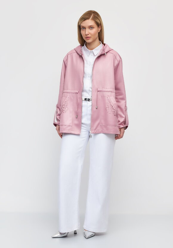 Ветровка с ажурным узором на карманах шир.  580, рис. 10