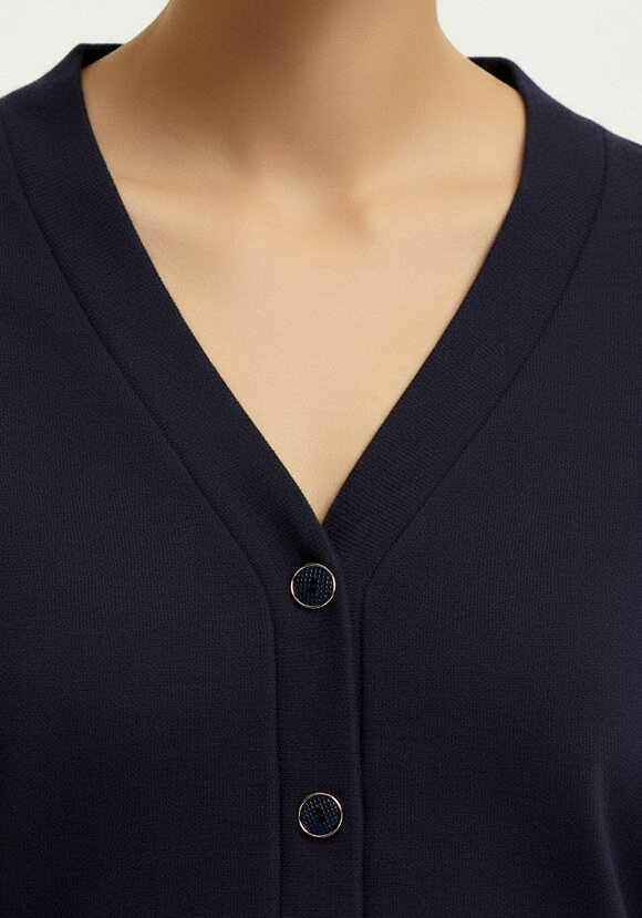 Кардиган на пуговицах утепленный шир.  580, рис. 5