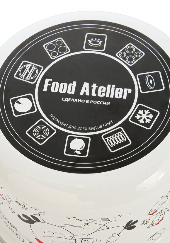 Кастрюля эмалированная Куриные истории шир.  580, рис. 9