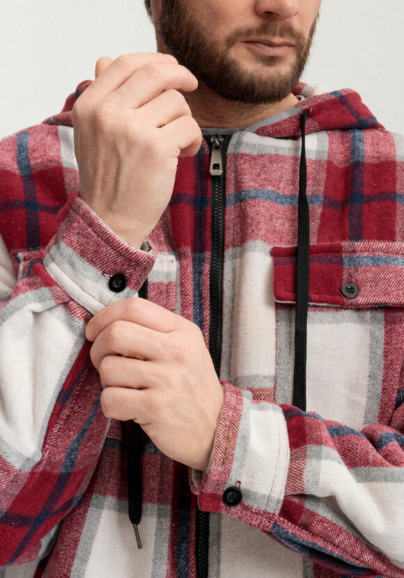 Рубашка с капюшоном и подкладом из шерпы шир.  580, рис. 26