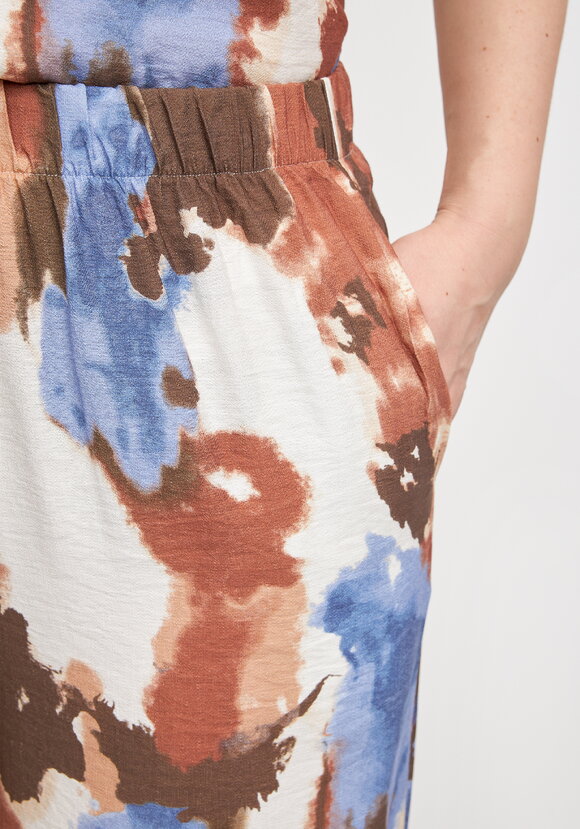 Костюм блуза и брюки с принтом шир.  580, рис. 14