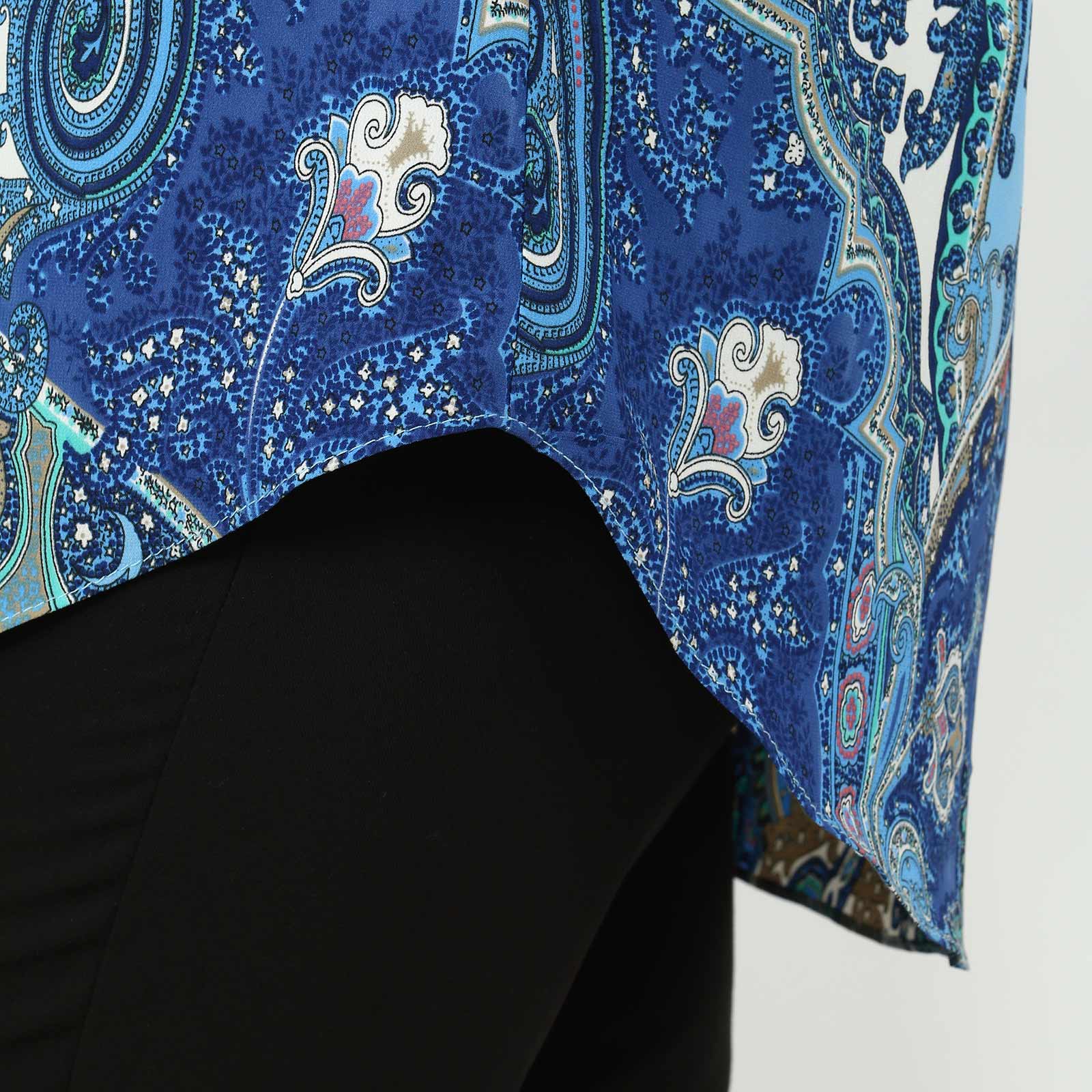 Блузка с V-образным вырезом и завязками Victoria, размер 48, цвет голубой - фото 7
