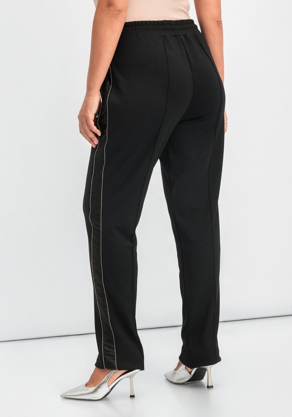 Брюки на резинке с лампасами и стрелками шир.  580, рис. 11