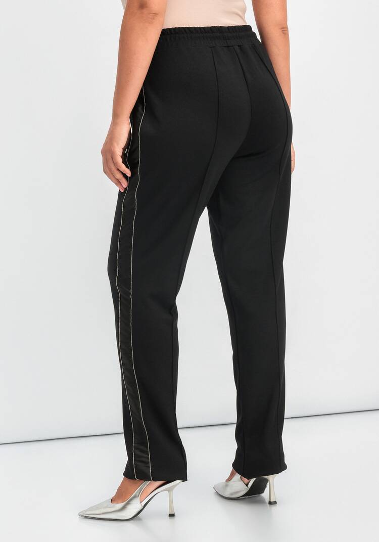 Брюки на резинке с лампасами и стрелками шир.  750, рис. 11