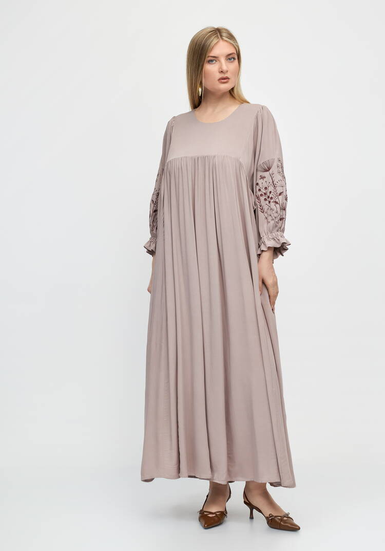 Платье свободного кроя с отрезным лифом шир.  750, рис. 13