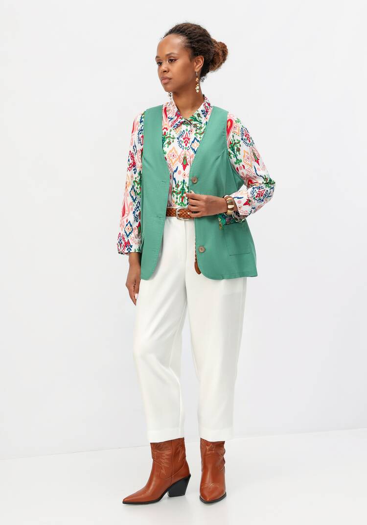 Жилет оригинального дизайна шир.  750, рис. 7