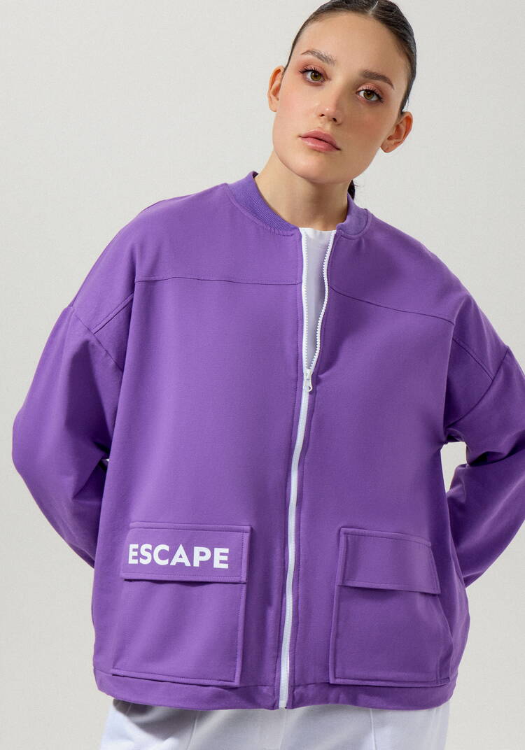 Бомбер с накладными карманами шир.  750, рис. 13