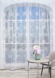 Тюль-жаккард Морозный узор