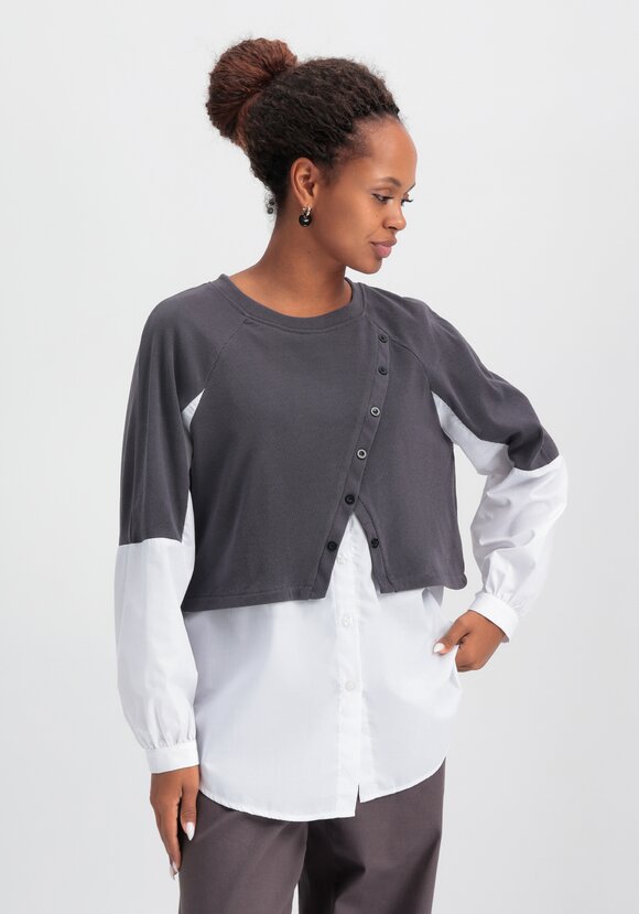 Свитшот с имитацией двойки шир.  580, рис. 7