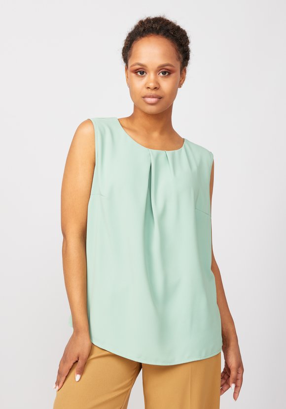 Блуза с декоративными складками Летиция шир.  580, рис. 14