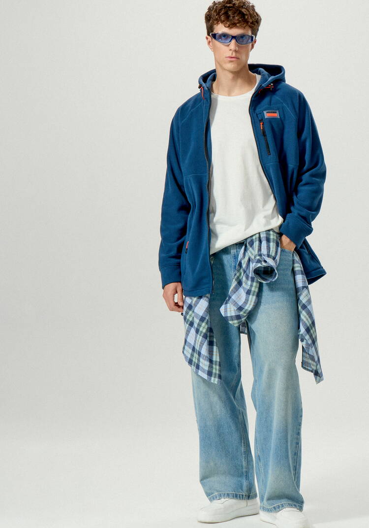 Толстовка с капюшоном и карманами на молнии шир.  750, рис. 18