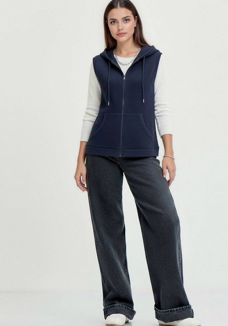 Жилет из микровельвета с начёсом шир.  750, рис. 11