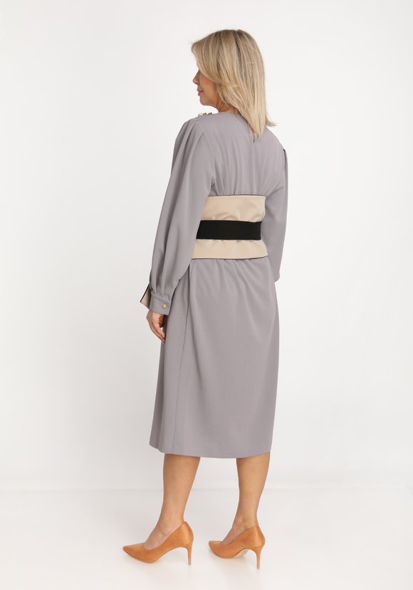 Платье с асимметричными мягкими складками шир.  580, рис. 5