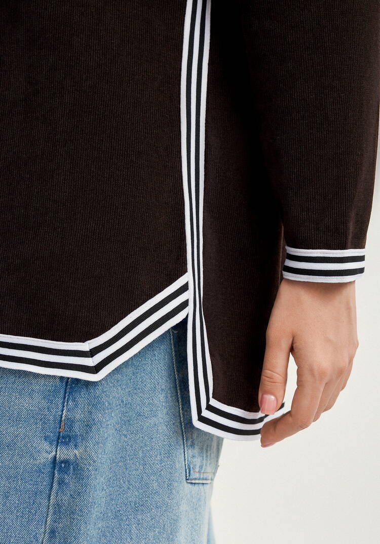 Джемпер с V-образным вырезом горловины шир.  750, рис. 6