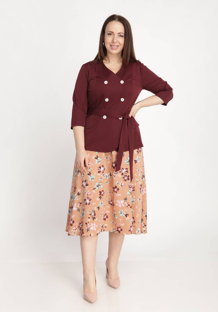 Костюм двойка: жакет и юбка шир.  750, рис. 20