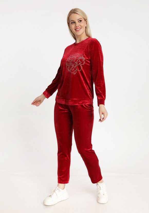 Костюм из бархата с аппликацией шир.  580, рис. 5