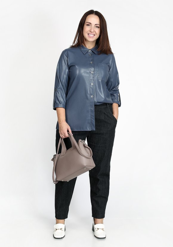 Рубашка из эко-кожи шир.  580, рис. 7