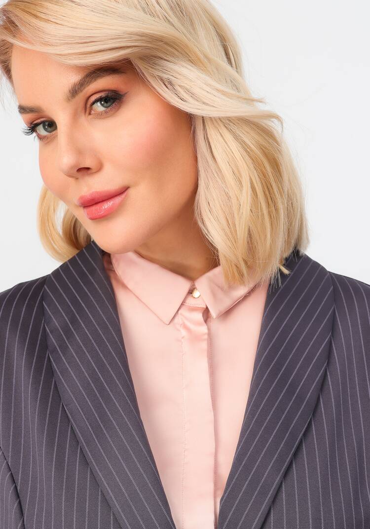 Пиджак однобортный в полоску шир.  750, рис. 44