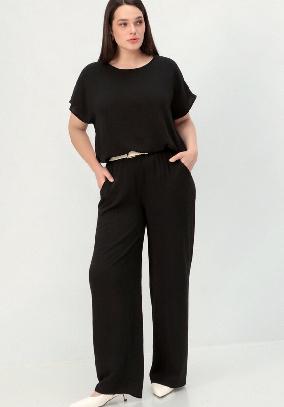 Брюки с карманами, свободного кроя шир.  580, рис. 6