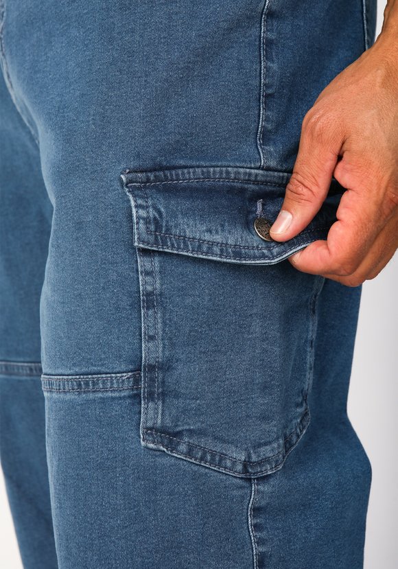 Капри карго из денима Гуарин шир.  580, рис. 4