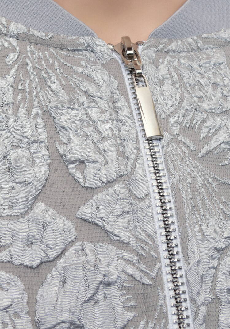 Бомбер из ткани с жаккардовым узором шир.  750, рис. 31