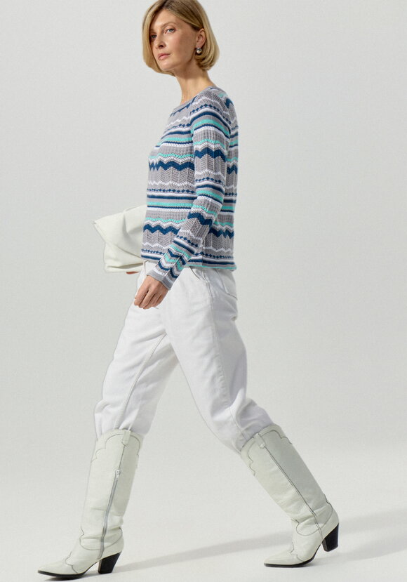 Джемпер с морским орнаментом шир.  580, рис. 13