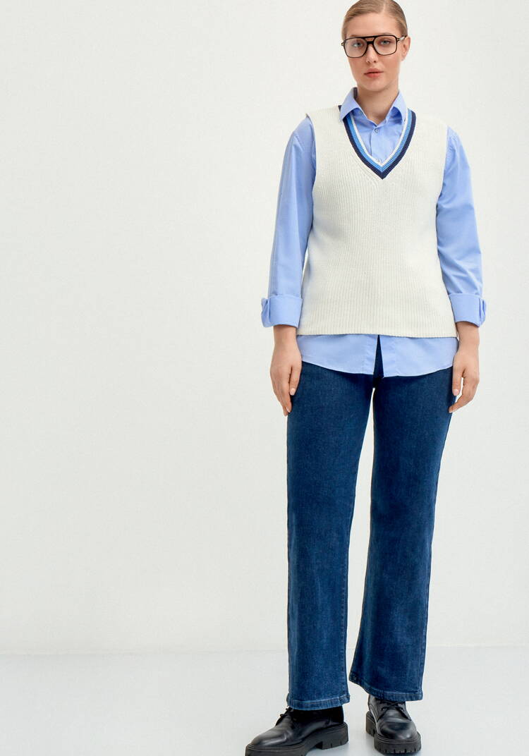 Джинсы утеплённые, широкие шир.  750, рис. 13