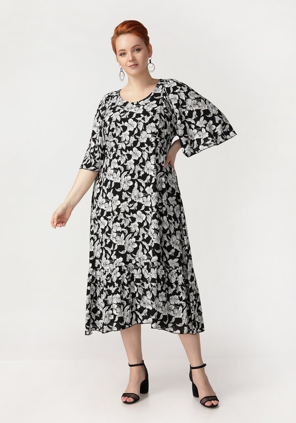 Платье Скромная улыбка шир.  580, рис. 11