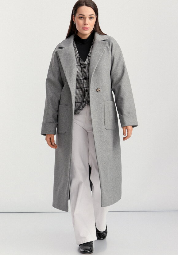 Пальто на подкладе длины миди шир.  580, рис. 23