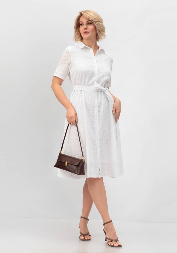 Платье из хлопка с поясом шир.  750, рис. 8