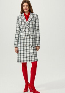 Платье двубортное из твида