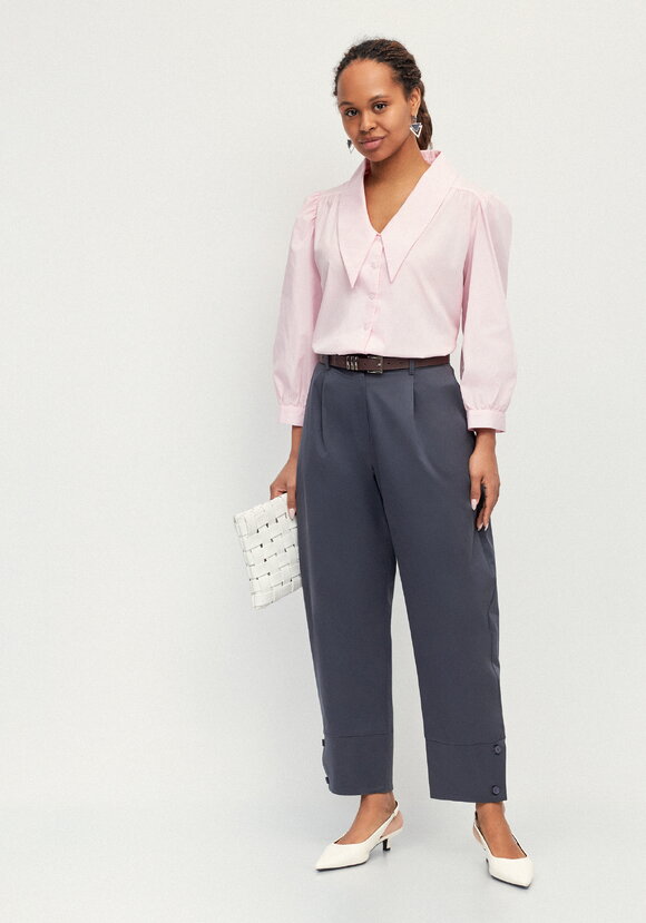 Брюки с пуговицами по низу Кармен шир.  580, рис. 7