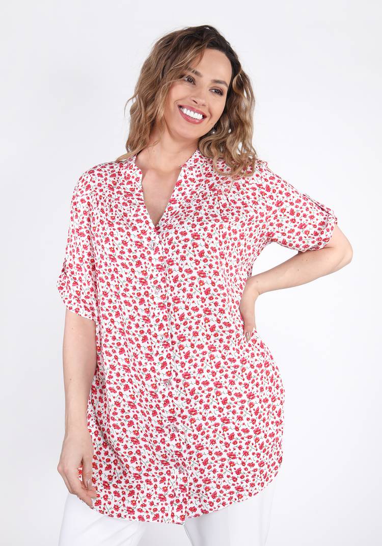 Блуза-рубашка Аленький цветочек шир.  750, рис. 12